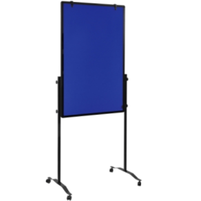 Magnetic and Felt Dry-Erase Mobile Board